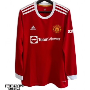 Manchester United 2021-2022 Retro Domácí Dres Dlouhý Rukáv Manchester United 2021-2022 Retro Domácí Dres Dlouhý Rukáv